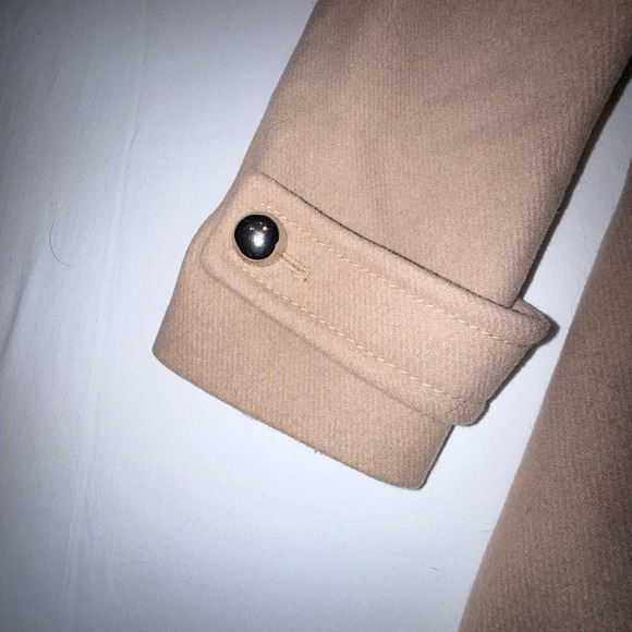 Kate Spade Faux Fur Sherpa Point Collar Long Sleeve Single Breasted Wool Coat XL - Picture 2 of 9